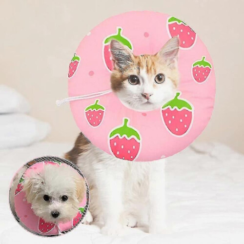 Cat Protective Collar, Collar, Adjustable Cat Anti Bite Collar Waterproof Cats(1 Pcs Pink) 1