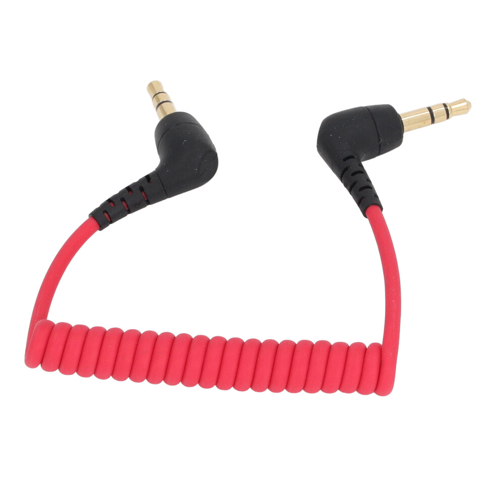 3.5Mm Trs Coiled Microphone Patch Cable For Smartphones & Video Mics 4601347933172