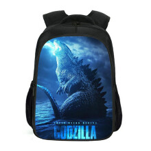 (#5)Godzilla King Of The Monsters Backpack Students Schoolbag Kids Zip Pocket Bag