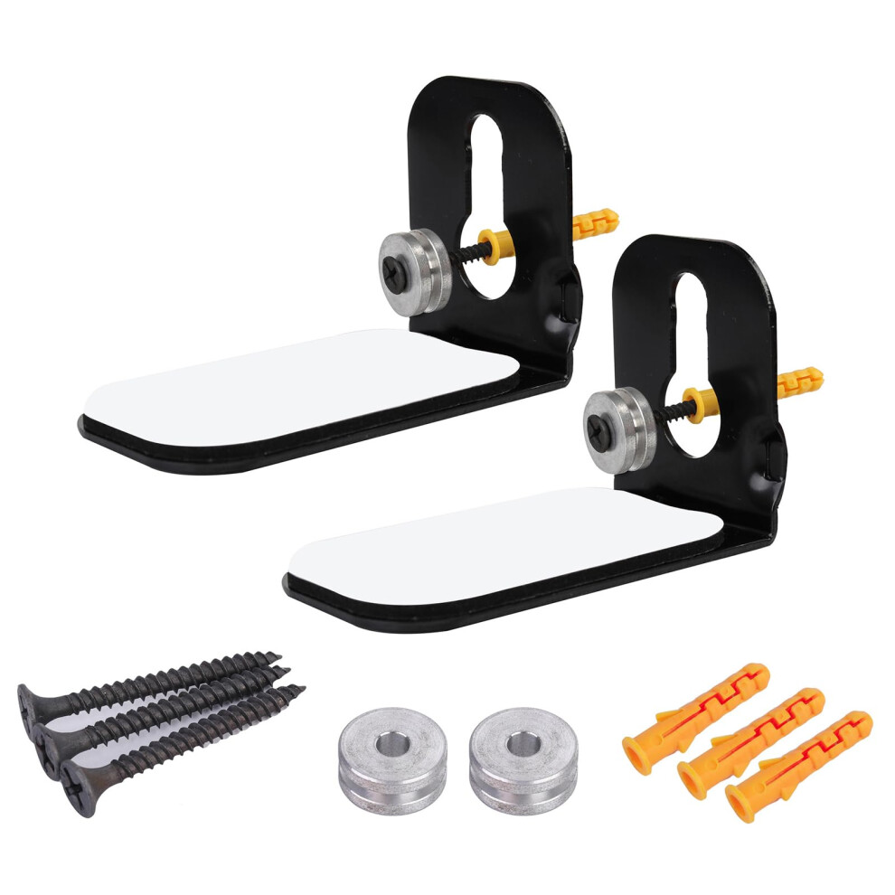 Space Saving Soundbars Bracket Wall Mount Shelf For Secure Soundbar Hanger Compatible With Most Tv Sizes Black 9084446801934