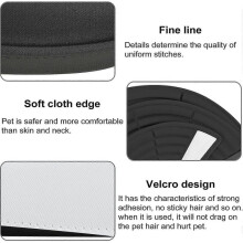 Anti-bite Protection Cone Collars,post-op Healing Collar,l Black