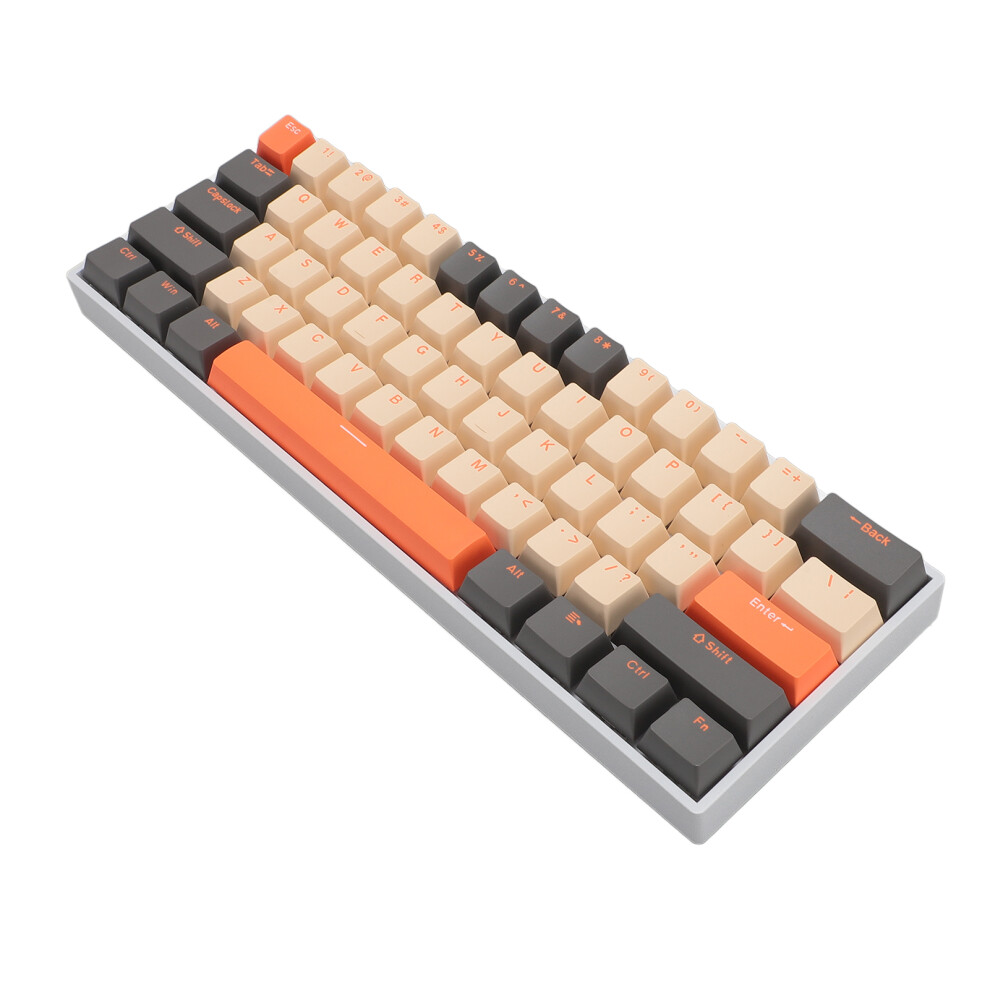 61-Key RGB Mechanical Gaming Keyboard, 3000mAh, Wireless Bluetooth & USB, White-image-OPC-PKDF9R7-NEW