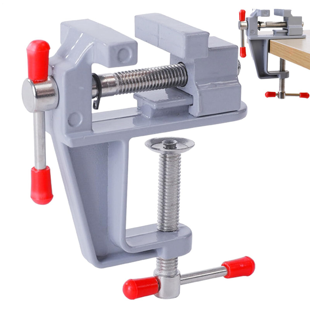 Small Bench Vise Mini Table Vise Table Clamp Aluminum Alloy Multi-Function Portable Anti-Rust Lightweight For Home Use 9084446802054