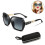 1 Pcs Polarized Square Sunglasses Sparkling Composite Shiny Frame And Square Glasses Case 1