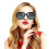 1 Pcs Polarized Square Sunglasses Sparkling Composite Shiny Frame And Square Glasses Case 4
