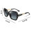 1 Pcs Polarized Square Sunglasses Sparkling Composite Shiny Frame And Square Glasses Case 5