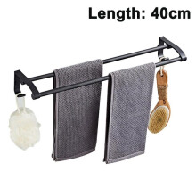 Perforated Free Towel Rack Space Aluminum Double Towel Bathroom Rack