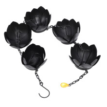 Iron Hanging Wind Chime 11x120cm, 360 Rotating Garden Decor