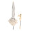 Lightweight Beige Parasol with Strong Clamp for Strollers and Chairs 2