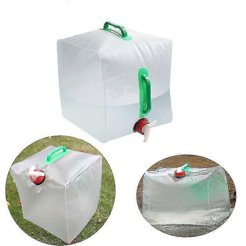 20l Outdoor Collapsible Water Storage Cube Foldable Water Portable Container Bag 2