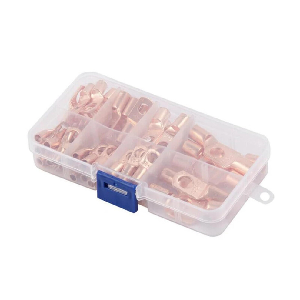 Sc Copper Nose Electrical Wire Ring Connectors Kit, 60Pcs Assorted Copper Tube Lugs For Battery And Welding Crimp Terminals 6038364227270