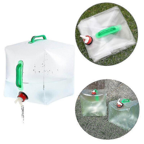 20l Outdoor Collapsible Water Storage Cube Foldable Water Portable Container Bag