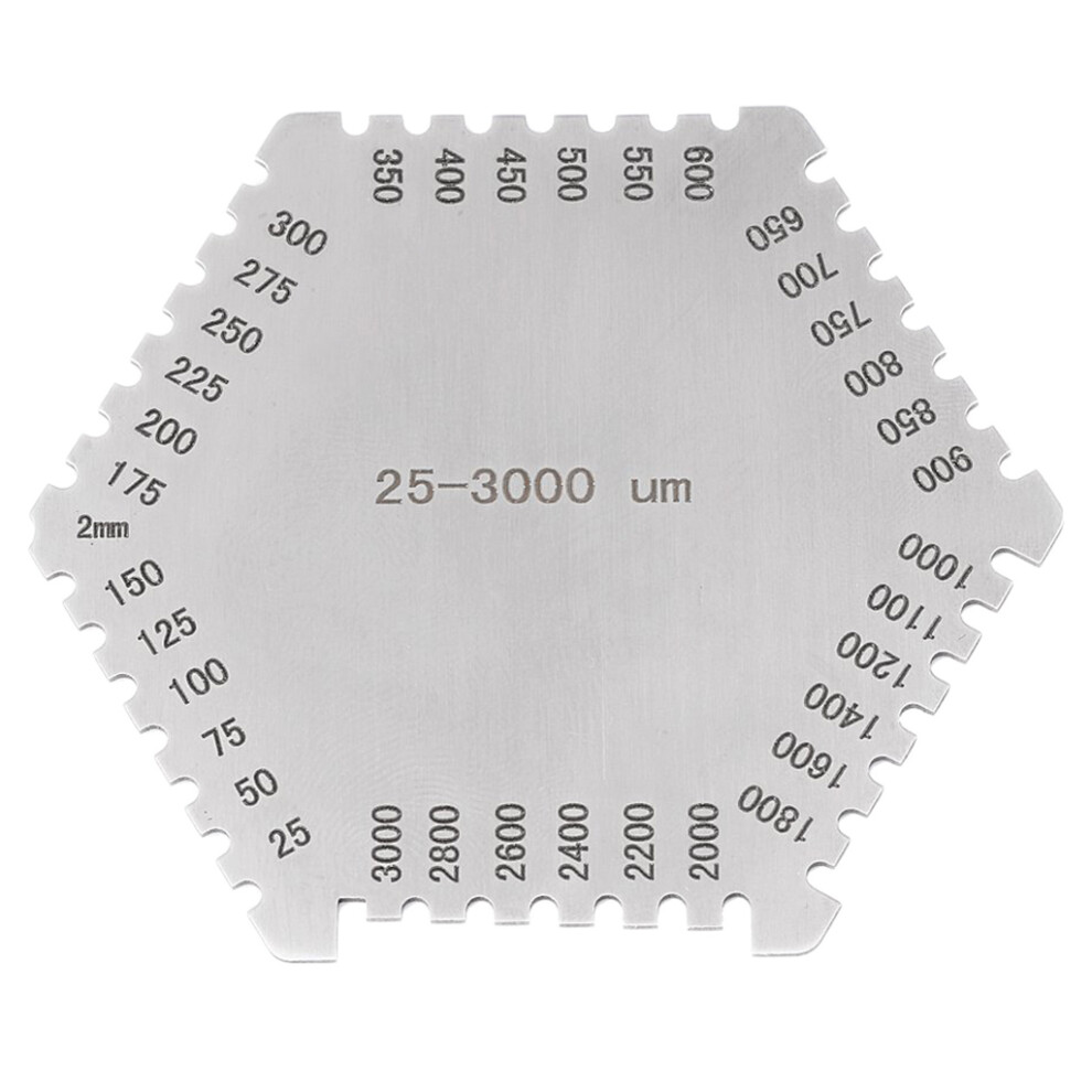 Paint Wet Film Practical High Precision Hexagonal Wet Film Comb 7754000106349