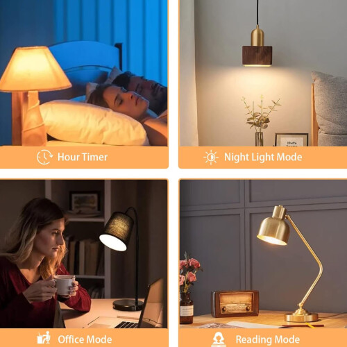 Smart LED Bulb 2700-6500K RGB Dimmable E26 800LM with Remote 2