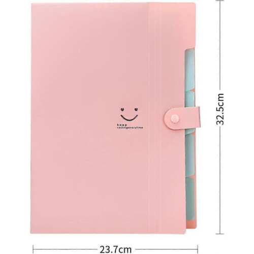 Expandable Portable Document folder, A4 document folder, A4 folder, 5 compartments Handheld folder 1