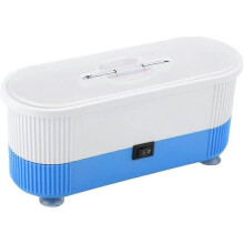 Ultrasonic Glasses Cleaner, Jewelry Cleaner, Ultrasonic Cleaner with Screwdriver, Gold Dentures (Blu