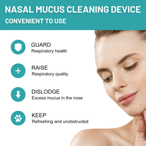 2PCS ABS Humanized Nasal Clip for Congestion Relief, Multifunctional 2