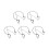 5Pcs Iron Floating Railing Planter Shelf Set 29x27x12cm 1