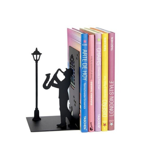 Porta-libri - Balvi - Jazz - Metallo - Nero - Pratico ed elegante