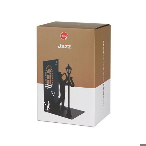 Porta-libri - Balvi - Jazz - Metallo - Nero - Pratico ed elegante 1