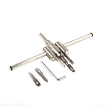 Adjustable Woodworking Hole Saw, 30-200mm Adjustable Hole Cutter Drill Bit, Adjustable Hole Cutter, Circle Cutter Drill Bit Kit for Wood, Wood Drywall