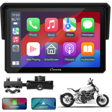 Carpuride W502 Motorcycle CarPlay Screen， CarPlay and Android Auto