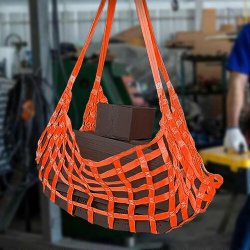 Cargo Lifting Net Versatile Square Hole Size 3.94” Lifting Straps for Hoist 2