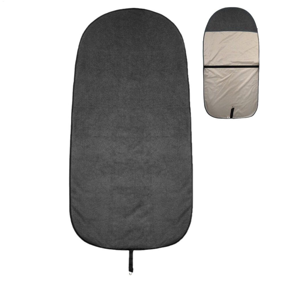 Car Seat Protector Towel - Machine Washable Gym Towel, Slip-Resistant Cover, 143X75cm For Sweat Absorption Gray 9016109725028