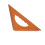 Regla triangular para carpintería, 3131 cm, ángulo recto de 90 16