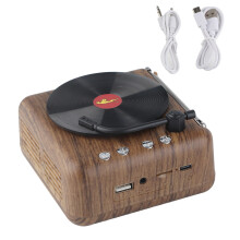 Mini Retro Vinyl Record Player Speaker Wireless