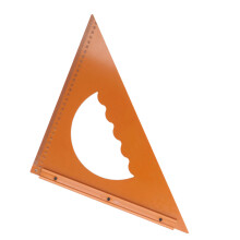 Regla triangular para carpintería, 3131 cm, ángulo recto de 90