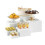 6 Pieces Buffet Riser Cube Display Nesting Risers for Buffet Birthday Party 4