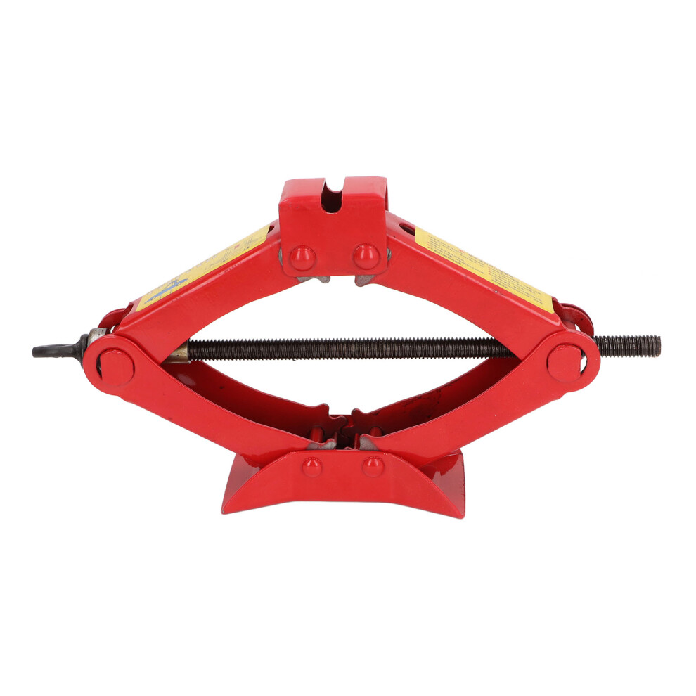 Portable Scissor Jack Kit 0.8 Ton Steel Car Lift With Handle Red 8431347945143