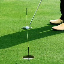 Fiberglas Golf-Schläger- und Putten-Trainingshilfe Ausrichtungsstring, Peg, Stick