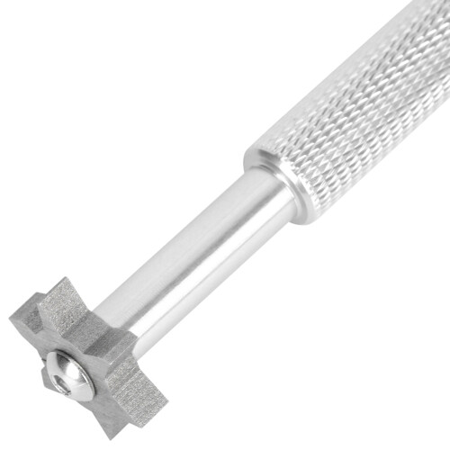 Golf Club Grooving Sharpener Tool - Aluminium, Silber, 110x21x12mm 2