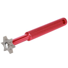 Golfclub-Nutenschärfer, Aluminium & Stahl, Rot, 110x21x12mm