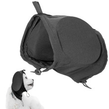 Dog Ear Muffs Noise Protection for Dogs, Winter Headband with Drawstring, Adjustable Noise Cancelling Headphones, Size S