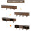TV Stand + Coffee Table 2 Set, Dark Walnut, 175*40*42cm + 100*50*40cm 5