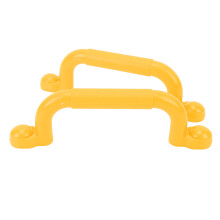 1 paio di maniglie per parco giochi 24x7 cm Ø2 cm gialle