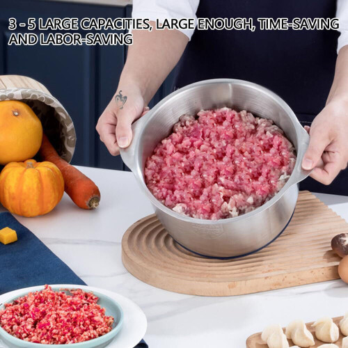5L Electric Meat Grinder Mincer Mixer Blender Food Chopper Processor 2
