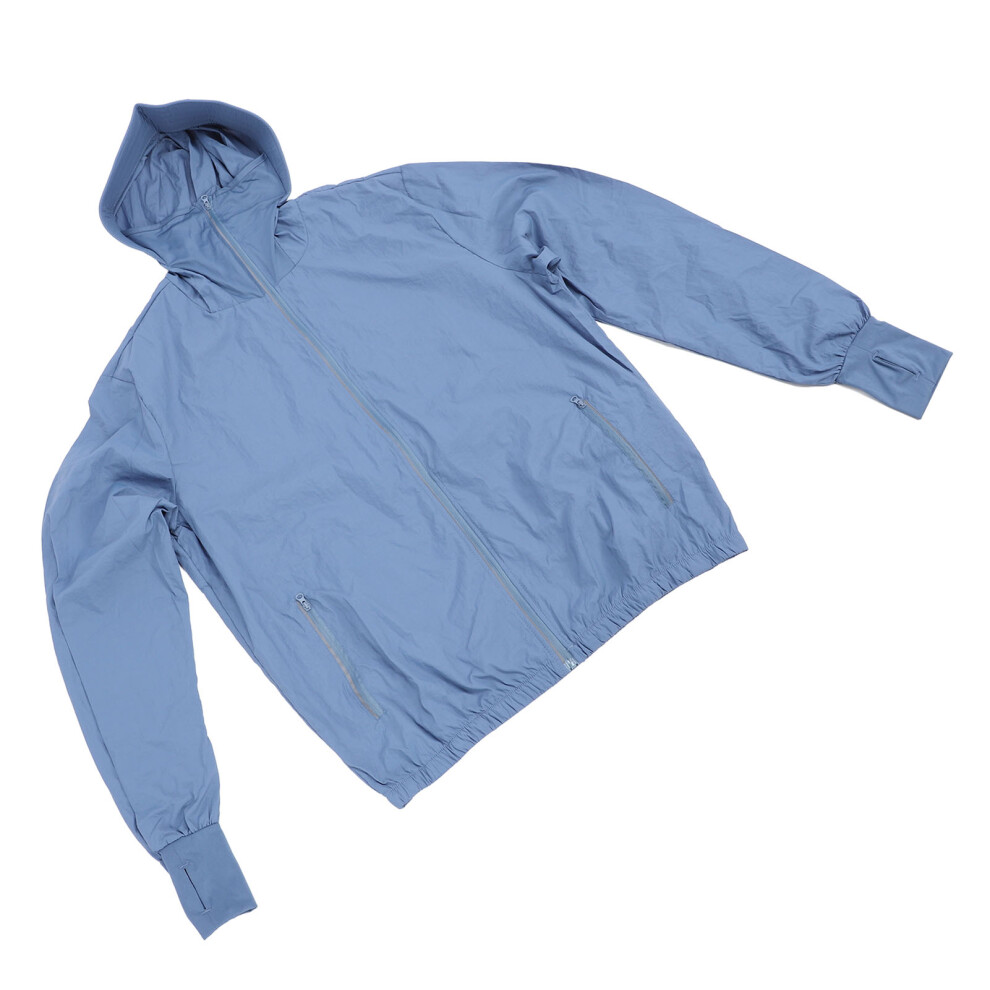 Cooling Fan Jacket for Men, 3 Speeds, Blue, Thin & Breathable Polyester-image-OPC-PKDFJ7V-NEW