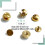 Honigo 4 pcs Gold Rivets Stud Håndtasker Pungfødder 1/2 tommer Honigo Round Metal Solid Bress 5