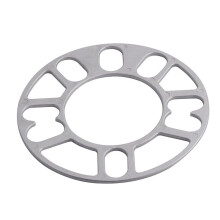 Wheel Spacer Aluminum 10mm Thick Universal Car Wheel Spacer Shims Plate for 4x100 4x114.3 5x100 5x108 5x114.3 5x120 Silver