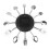 Modern Unique Aluminum Spoon Fork Clock Cutlery Kitchen Wall Clock Silver 3