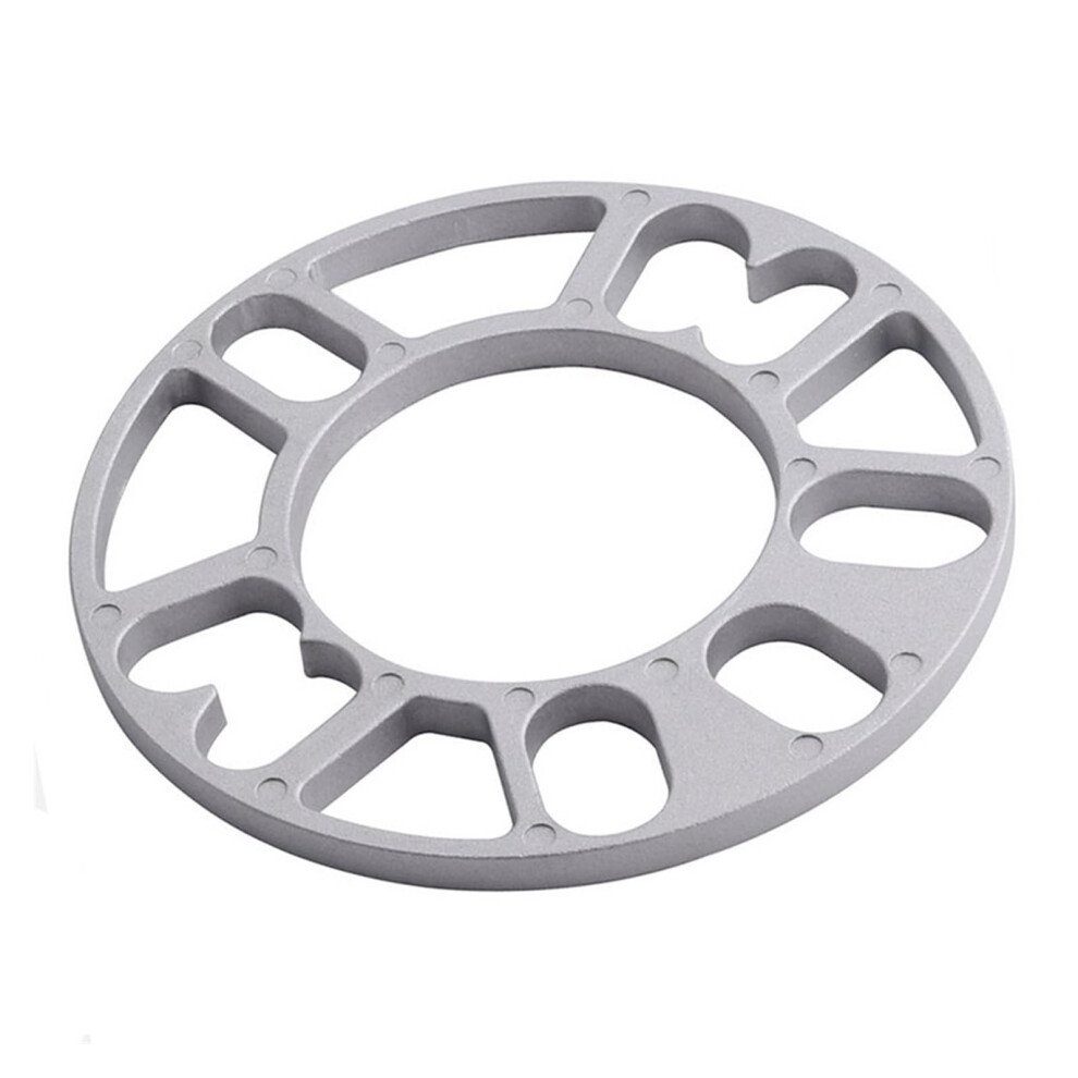Wheel Spacer 4Pcs 10Mm Aluminum Shims For 4X100 4X114.3 5X100 5X108 5X114.3 5X120 Cars - Wheel Spacers Silver 6038364228680