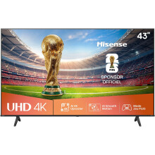 Hisense 43A6Q - LED-Fernseher 43" (108 cm) - 4K UHD 3840x2160 - HDR10+ - Smart-TV - 3xHDMI 2.1 - WiFi