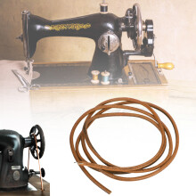 2 Stück Rindleder-Nähmaschinenriemen Braun 183cm Haushaltsnähteile