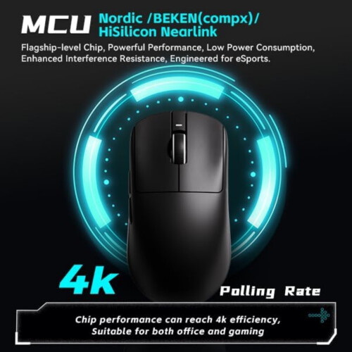 ATK VXE Dragonfly R1 Pro Black Wireless USB Type-C 26000 DPI Gaming Mouse 2