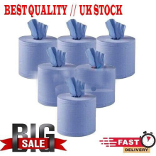 12 Pack Blue Centre Feed Rolls 2 Ply Embossed Paper Towels