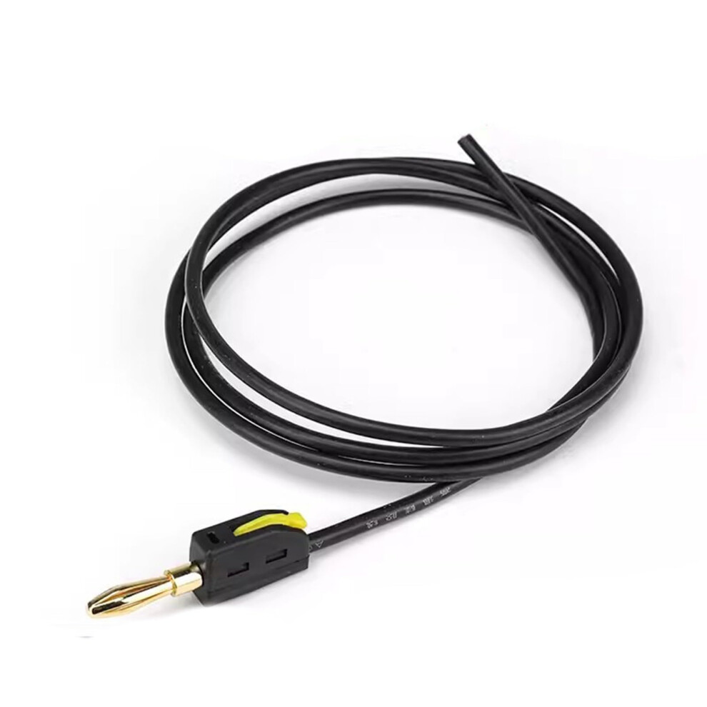 Flexible Silicone Test Cables 4Mm Banana Plugs 3Ft V0 Flame Retardant For Multimeter Electrical Repair Black 9016109725578